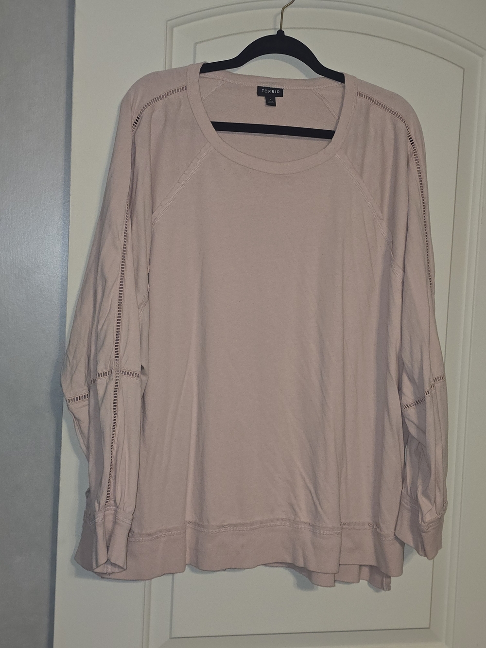 torrid Dusty Pink Long Sleeve Scoop Neck T-Shirt